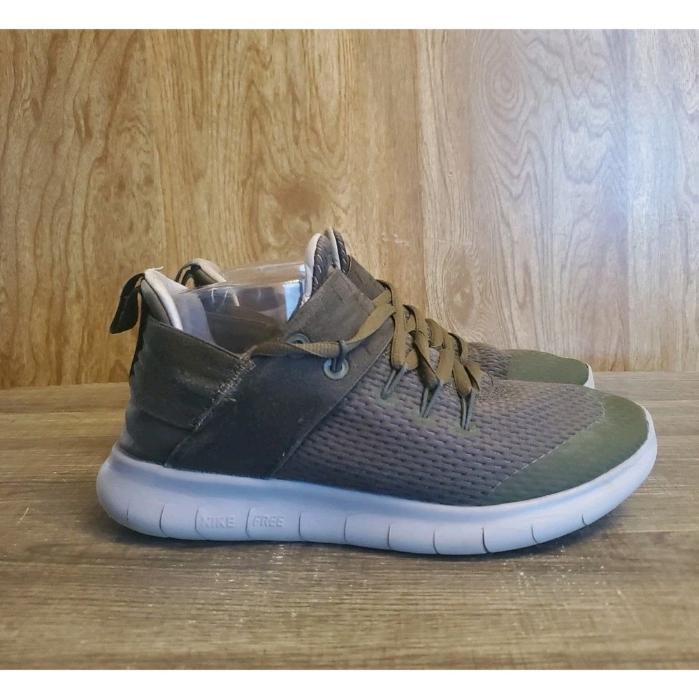 Nike Olive Green and White Women's Athletic Shoes